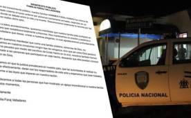 Esta es la carta que la familia hizo pública en redes sociales.