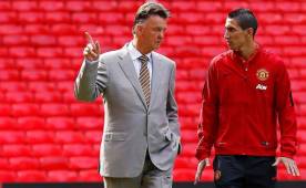 Van Gaal dice que Di María ha tenido dificultad para adaptarse a la cultura inglesa. Foto AFP