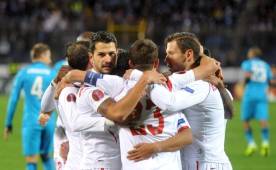 El Sevilla hizo la hombrada en el estadio de San Petersburgo en Rusia. (AFP)