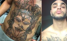 Layvin Kurzawa es un apasionado de los tatuajes, el pasado miércoles se quedó en el banquillo en juego de Champions.