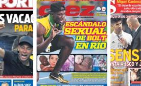 La prensa deportiva mundial y sus portadas para este martes 23 de agosto de 2016. Mucha información de interés.