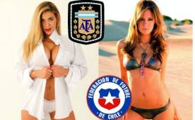 La belleza chilena y de Argentina también tienen su duelo fuera de las canchas, previo a la final de la Copa América Centenario que disputarán ambas selecciones el domingo. Modelos y presentadoras se destacan.