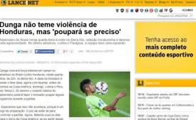 Medios brasileños creen que la selección de Honduras practica juego violento.