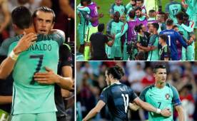 Cristiano Ronaldo abrazó a Gareth Bale, habló con él algunos minutos y lo felicitó por su gran trabajo. Se despidieron y Bale va de vacaciones, mientras CR7 a la final.