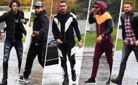 La selección de Francia se ha concentrado para su última ronda de partidos de clasificación al mundial para este año y sus jugadores le dan un toque especial a la moda.