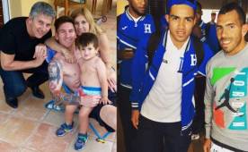 Messi comparte con su familia y Tévez se encontró con la Sub-20 de Honduras en Chile.