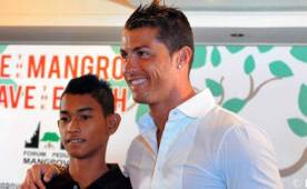 Cristiano Ronaldo tuvo la oportunidad de conocer a Martunis. (Foto: Real Madrid)