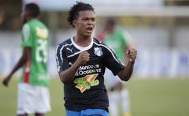 Víctor Moncada, ex del Marathón, se lució en el Yankel Rosenthal con doblete en el triunfo del Honduras Progreso. Foto DIEZ