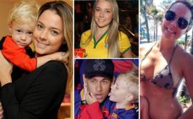 La brasileña tiene 23 años y salió embarazada de 17 del entonces delantero del Santos. Su relación fue algo fugaz.