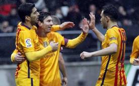 Lionel Messi se mete de lleno en la pelea por el Pichichi de la Liga de España, hoy marcó dos goles.