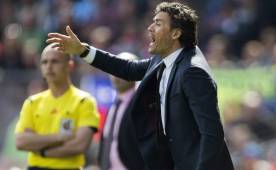 Luis Enrique dejó en el banquillo a Javier Mascherano y al francés Jeremy Mathieu para evitar una amarilla que les alejara del clásico ante Real Madrid. Foto EFE