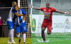 Rony Martínez no deja de sorprender, este sábado jugó con la Selección de Honduras ante Belice y 24 horas después se despachó triplete en Tocoa con Real Sociedad. Foto DIEZ