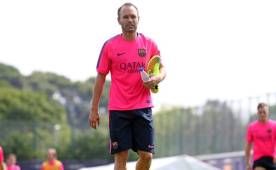 Andrés Iniesta podrá jugar mañana ante el PSG en el Camp Nou.