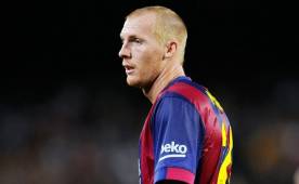 Jeremy Mathieu juega su primer temporada en Barcelona, ha contado con la confianza de Luis Enrique.
