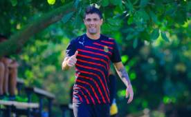 El delantero de Real España, Ramiro Bruschi se siente cómodo en su nuevo equipo.