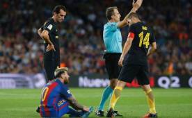 Messi abandonó el césped andando y podría estar tres semanas de baja.