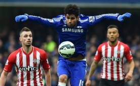 Diego Costa abrió el marcador en Stamford Bridge para el Chelsea. (AFP)
