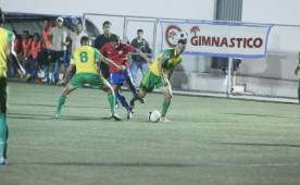 El Social Sol, verde y amarillo, celebró el pase a la final en Tegucigalpa. Foto Juan Salgado.