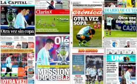 Messi acapara las portadas de los medios impresos de Argentina.