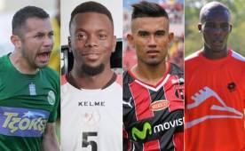 Alfredo Mejía, Erick Norales, Carlos Discua y Rubilio Castillo no tienen equipo.