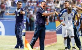 Ante la sanción del técnico Jorge Luis Pinto, Amado Guevara hizo su debut en el banquillo de la Selección de Honduras, sufrió de lo lindo, pero al final festejó el triunfo.
