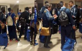 Los seleccionados de Honduras ya se encuentran en Guayana Francesa y este martes realizarán el reconocimiento de cancha. Foto Cortesía