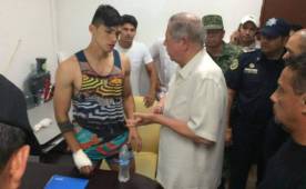 Con aparentemente golpes en el pecho lucía Pulido tras ser liberado. (FOTO: Redes sociales)