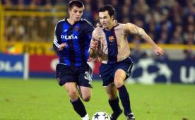 Andrés Iniesta disputó sus primeros minutos con el Barcelona en Champions League.