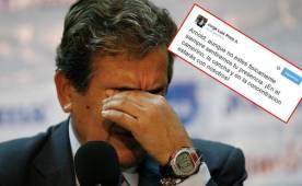 El entrenador de la Selección de Honduras escribió con el alma estas líneas en honor a Arnold Peralta. FOTO: DIEZ