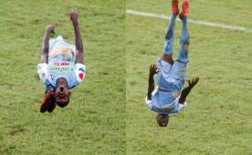 Kevin Jhonson le marcó un gran gol al Municipal de Santa Cruz y su festejo fue aún mejor. Foto Neptalí Romero