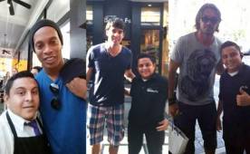 Gustavo Chacón está muy feliz de haber conocido a Ronaldinho el pasado lunes, pero también muestra a otros famosos.