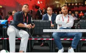 Ronaldo y Cannavaro participarán en el sorteo que se llevará a cabo mañana a las 8:30 hora de Honduras. FOTO TOMADA DE LA FIFA