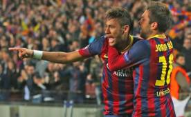 Jordi Alba defendió con capa y espada al delantero brasileño Neymar.