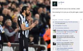 Este fue el mensaje que publicó Messi en su cuenta de Facebook.