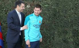 Josep Bartomeu tiene claro que Messi jugará toda su carrera en el Barcelona.