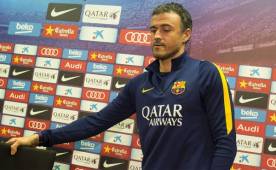 Luis Enrique pidió a los jugadores dejar atrás los títulos ganados en 2015 y concentrarse en los meses claves que vienen. Foto AFP