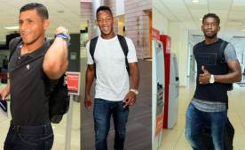 Noel Valladares, Romell Quioto y Johnny Palacios.