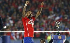 Arturo Vidal se consagró como campeón de la Copa América con la selección de Chile. (EFE)