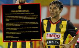 Javier Portillo salió por la puerta de atrás del Real España, equipo en el que era titular.