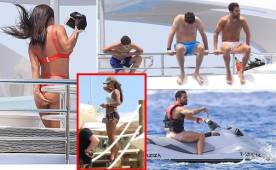 La mediática pareja española se encuentra en la paradisiaca isla aprovechando las vacaciones del verano.