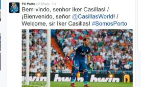 Con esta publicación en redes sociales, el Oporto anunció el fichaje de Iker Casillas.