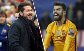 El Cholo Simeone y Piqué tuvieron un altercado camino a los camerinos ayer.