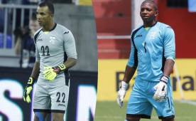 Los porteros que convocó Honduras para los juegos ante Canadá y México son Donis Escober del Olimpia y Luis López del Real España. Fotos DIEZ Archivo