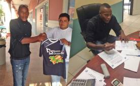 El defensor Dilmer Gutiérrez, siendo presentado por su nuevo equipo.