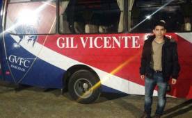 El juvenil hondureño Jonathan Rubio reaccionó feliz por su aventura en el Gil Vicente.