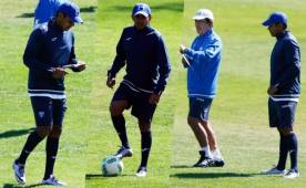 Amado Guevara no pudo clasificar como jugador de Honduras a unos Juegos Olímpicos, pero ahora como asistente de Jorge Luis Pinto las está disfrutando al máximo. Fotos Juan Salgado