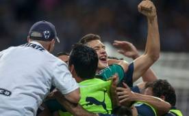 Monterrey se impuso 3-1 en la ida ante Tigres y en la vuelta, pese a la derrota, se clasificó a las semifinales. Foto AFP