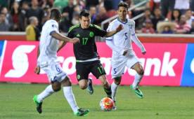 Acciones del partido entre Honduras y México.