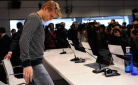 Martin Odegaard fue presentador ante docenas de medios.