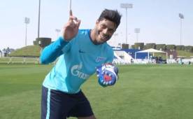 Hulk celebrando el increíble gol de penal.